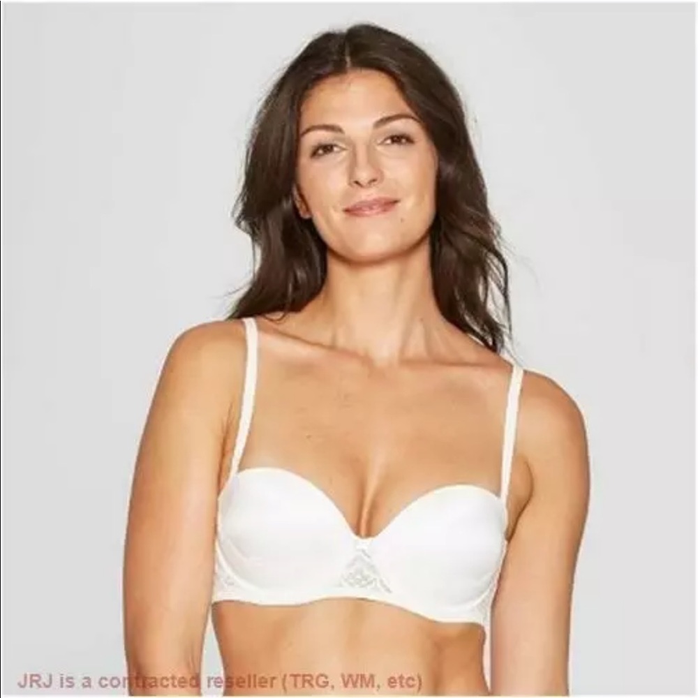New Auden Fresh White Lace Wear Your Way Bra 32D